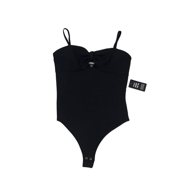 Express, New, Black bodysuit, Size‎ XS, 95% poly 5% spandex, KB2 - Picture 2 of 4